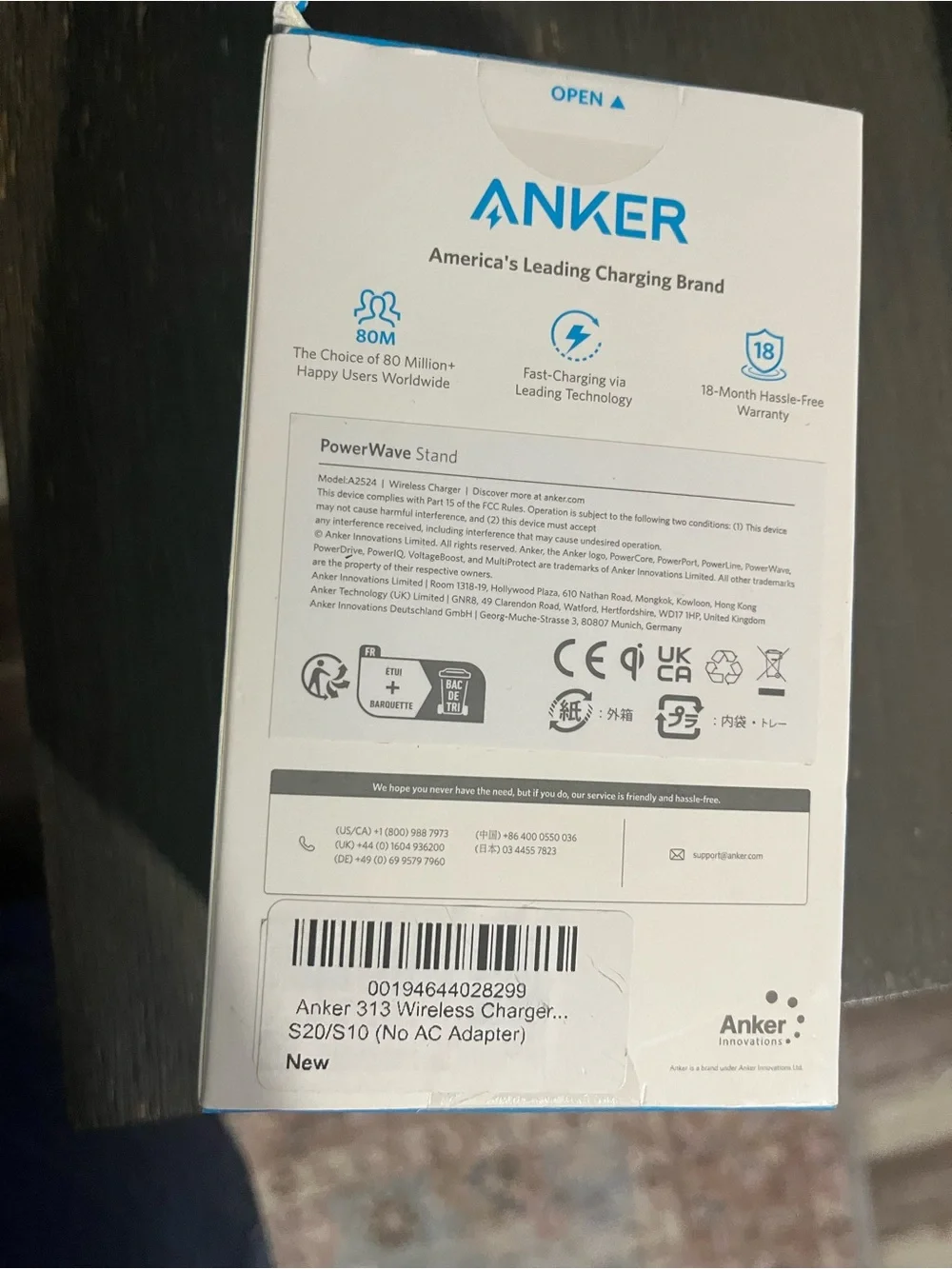 Anker wireless charger stand new sealed in box
